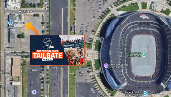 DNVR Broncos Tailgate Map
